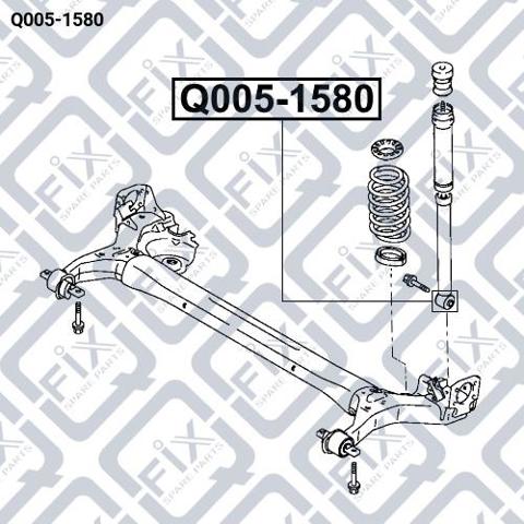 Bloco silencioso de amortecedor traseiro Q-fix Q0051580 preço, a partir de 20,13 USD