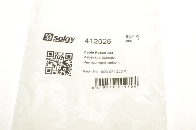Fio das velas de incandescência 412026 Solgy