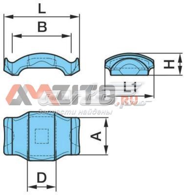 Kit de reparação da suspensão de lâminas (TRUCK) 0303221530 BPW