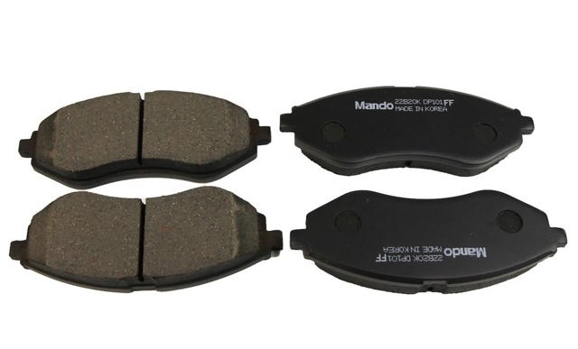 Sapatas do freio dianteiras de disco Mando MPD16