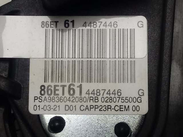 9836042080 Peugeot/Citroen Pedal de gás (de acelerador)