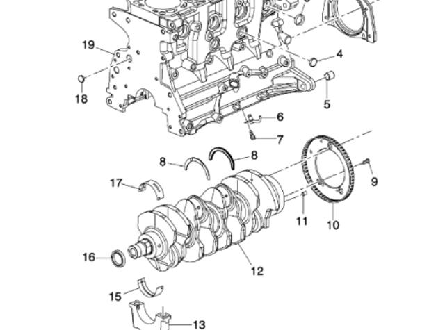 55596141 Opel Cambota de motor