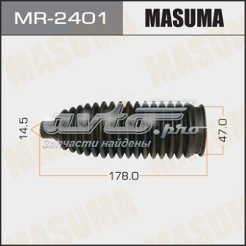 MR2401 Masuma Bota de proteção do mecanismo de direção (de cremalheira)