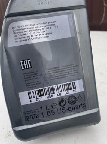 Óleo de transmissão Mercedes A001989680318