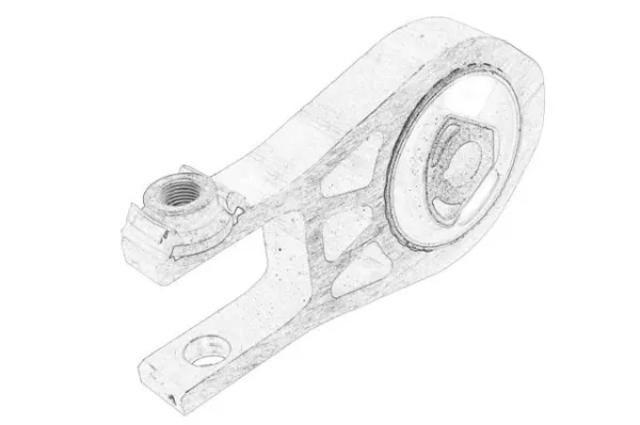 Compre 1638149180 Peugeot/Citroen Coxim (suporte) inferior de motor