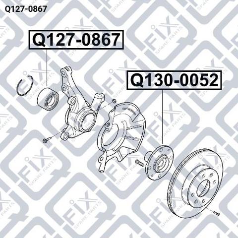Rolamento de cubo dianteiro Q-fix Q1270867 preço, a partir de 22,42 USD