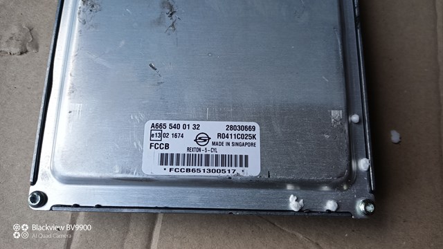 A6655400132 Ssang Yong Módulo de direção (Centralina eletrônica) de motor