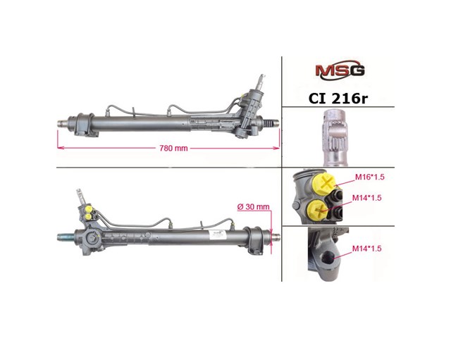 CI216R MSG Rebuilding Cremalheira da direção