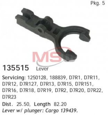 Forquilha do motor de arranco 135515 Cargo