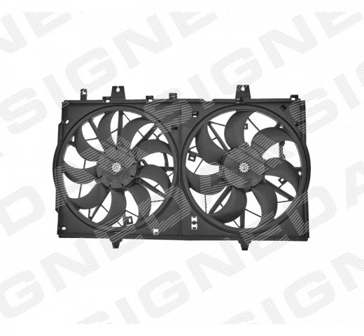 RDDS67095A Signeda Difusor do radiador de esfriamento, montado com motor e roda de aletas