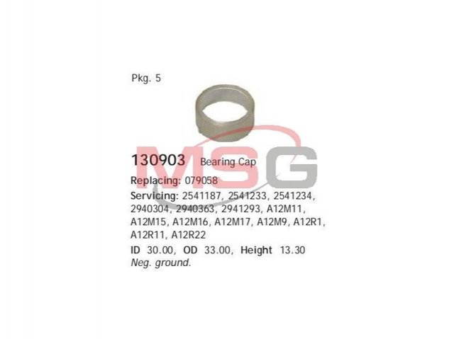 Bucha do gerador 130903 Cargo