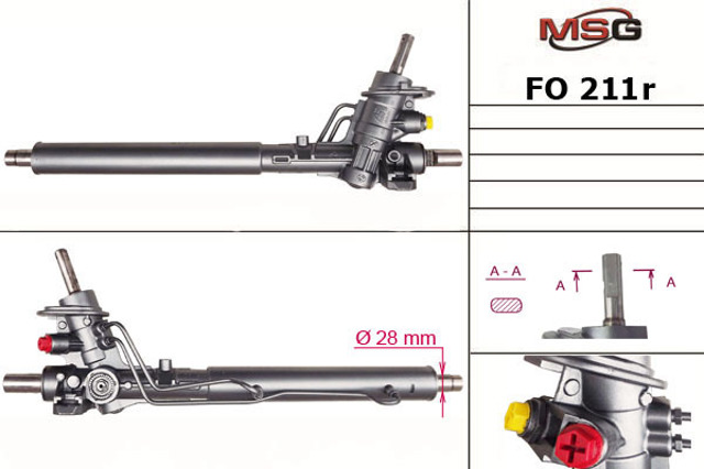 Cremalheira da direção MSG Rebuilding FO211R