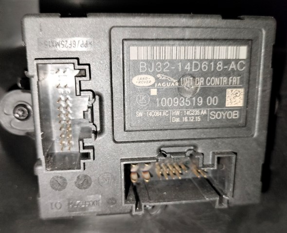 Módulo de conforto da porta dianteira BJ3214D618AC Land Rover
