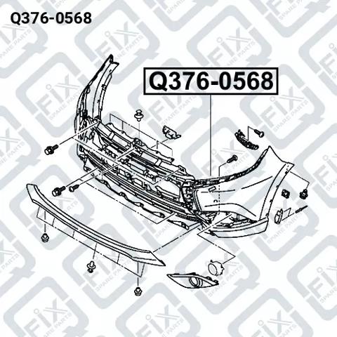 Pára-choque dianteiro Q-fix Q3760568 preço, a partir de 145,59 USD