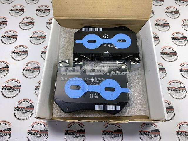 Compre A0004203603 Mercedes Sapatas do freio dianteiras de disco