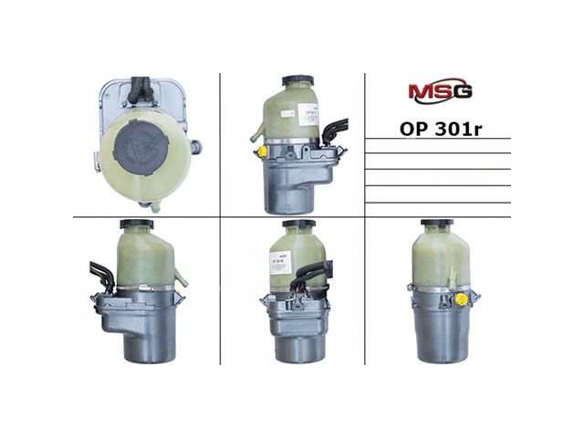 Bomba da Direção hidrâulica assistida MSG Rebuilding OP301R preço, a partir de 131,15 USD