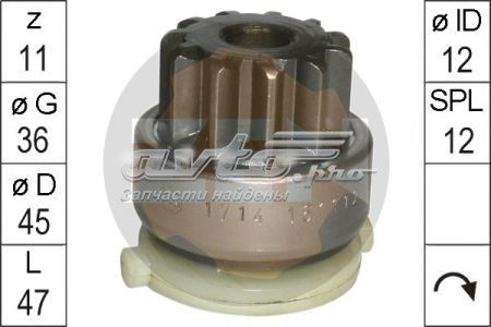 Compre ZN1714 ZEN Roda-livre do motor de arranco
