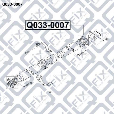 Cruzeta da junta universal traseira Nissan Qashqai I J10