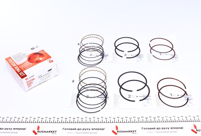 Kit de anéis de pistão de motor, 1ª reparação ( + 0,25) PRDAE493538025SET AMP/Paradowscy