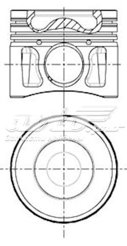 Pistão do kit para 1 cilindro, STD Nural 8772703STD