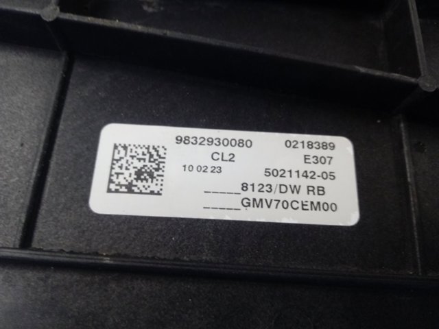 Opel 9832930080