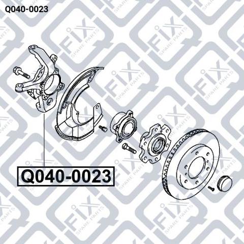 Compre Q0400023 Q-fix Pino moente (extremidade do eixo) dianteiro esquerdo