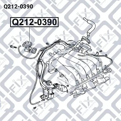 Compre Q2120390 Q-fix Válvula EGR de recirculação dos gases