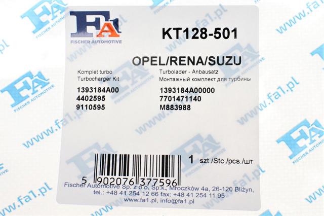 Compre KT128501 FA1 Vedante de mangueira de fornecimento de óleo de turbina