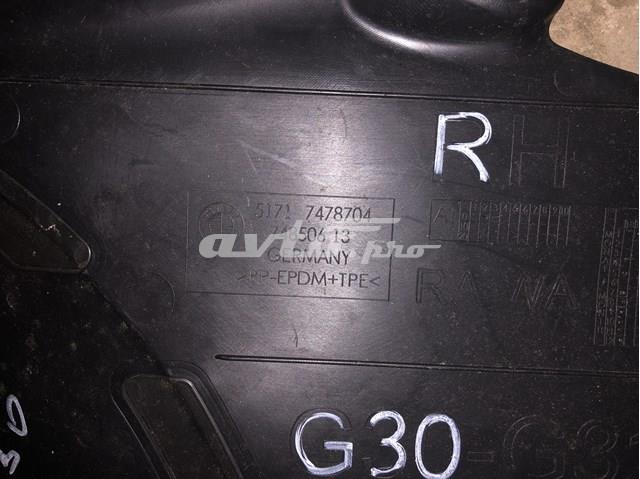 51717478704 BMW Proteção direita do pára-choque dianteiro