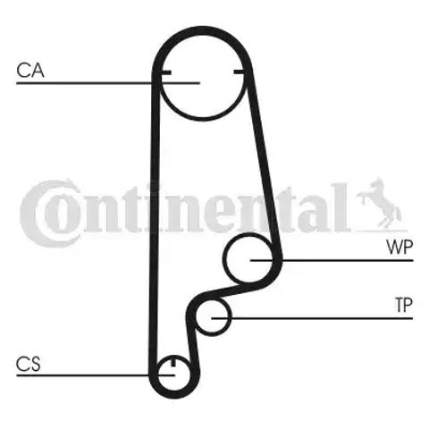 Correia do mecanismo de distribuição de gás Continental/Siemens CT546 preço, a partir de 31,84 USD