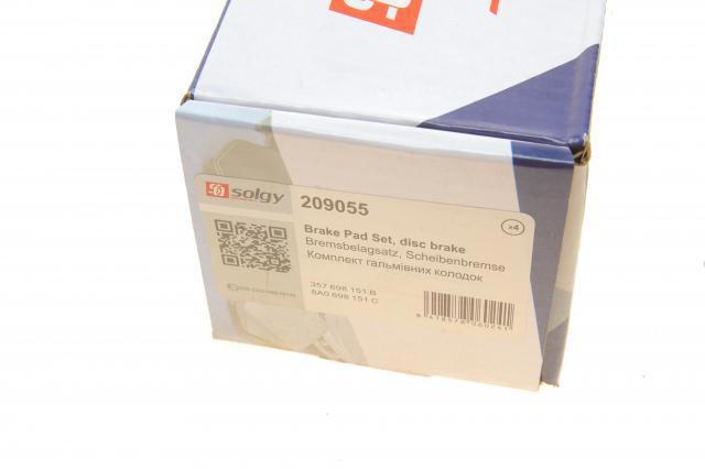 Compre 209055 Solgy Sapatas do freio dianteiras de disco