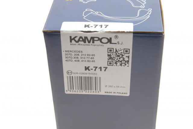Sapatas do freio traseiras de tambor Kampol K717 preço, a partir de 62,50 USD