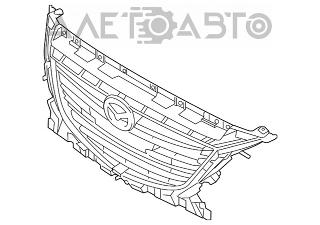 Compre BJD350712D Mazda Grelha do radiador