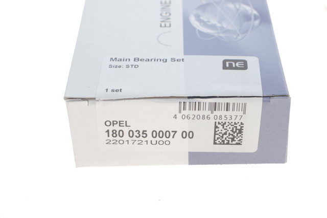 Folhas inseridas principais de cambota, kit, padrão (STD) 180035000700 NE/NPR