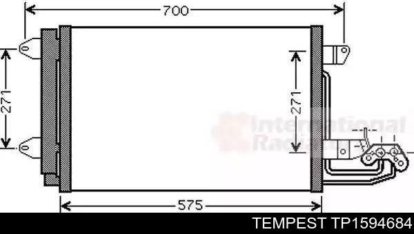 Radiador de aparelho de ar condicionado TP1594684 Tempest