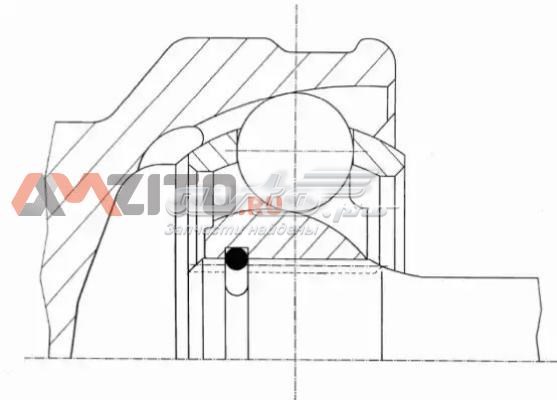 Junta homocinética externa dianteira 303995 GKN-Spidan