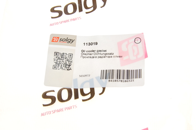 113019 Solgy Vedante de adaptador do filtro de óleo