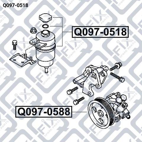  Tanque de bomba da Direção hidrâulica assistida Mitsubishi Pajero III SUV (V70) (2000 - 2006) III