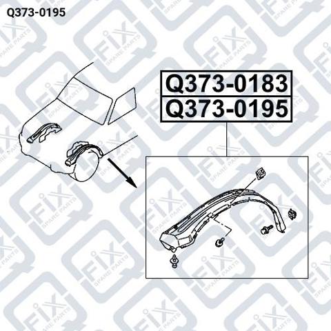 Guarda-barras direito do pára-lama dianteiro Mitsubishi Pajero II SUV (V2W, V4W) (1990 - 2004) II
