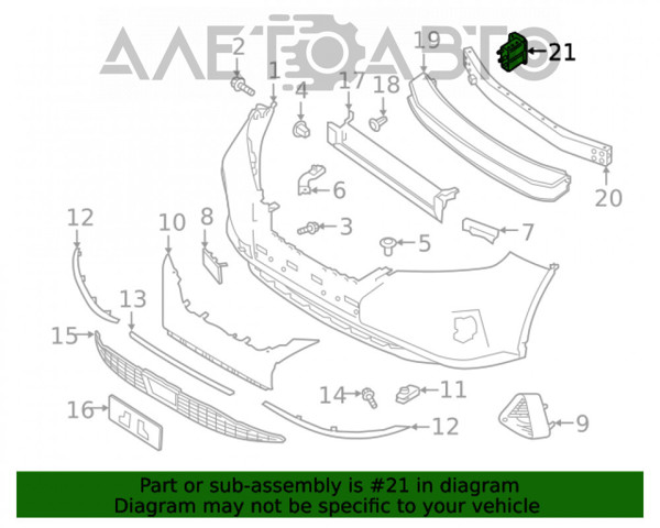 Compre 622105AA0A Nissan/Infiniti Consola de reforçador do pára-choque dianteiro