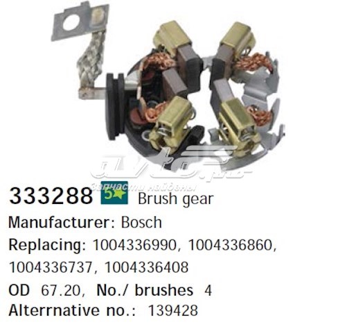 Porta-escovas do motor de arranco Cargo 333288 preço, a partir de 11,58 USD