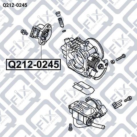 Compre Q2120245 Q-fix Sensor de posição da válvula de borboleta (potenciômetro)