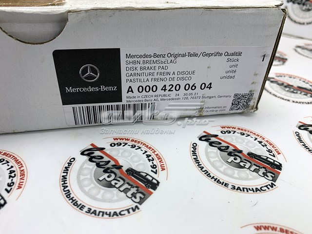 Compre A0004200604 Mercedes Sapatas do freio dianteiras de disco