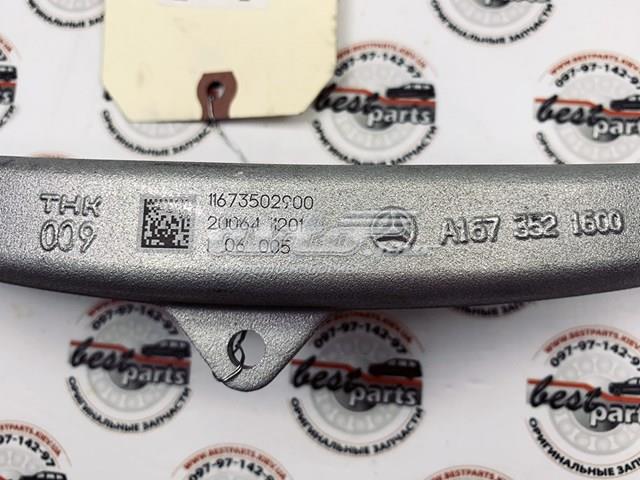 Braço oscilante (tração) longitudinal inferior esquerdo de suspensão traseira A1673502900 Mercedes