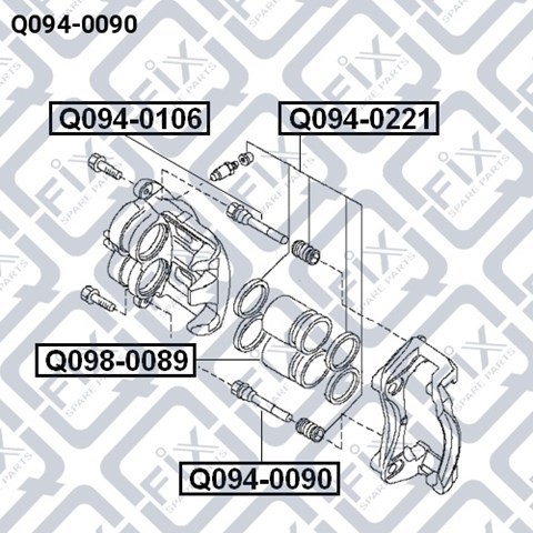 Q0940090 Q-fix Guia superior de suporte dianteiro