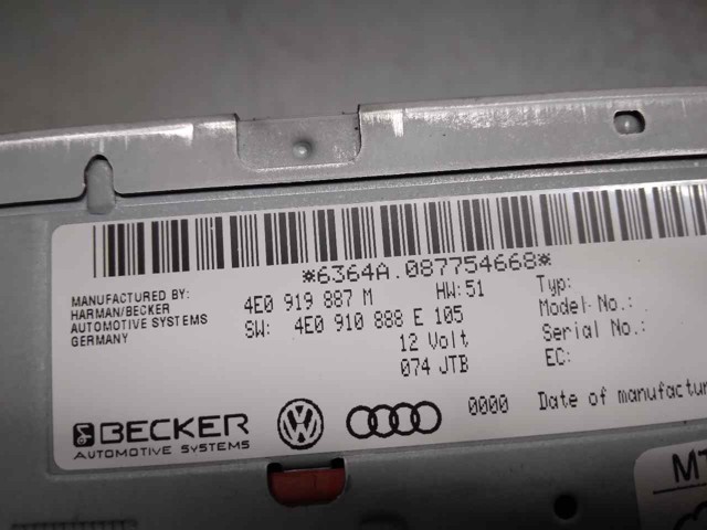 Compre 4E0919887M VAG Unidade de controlo de navegação