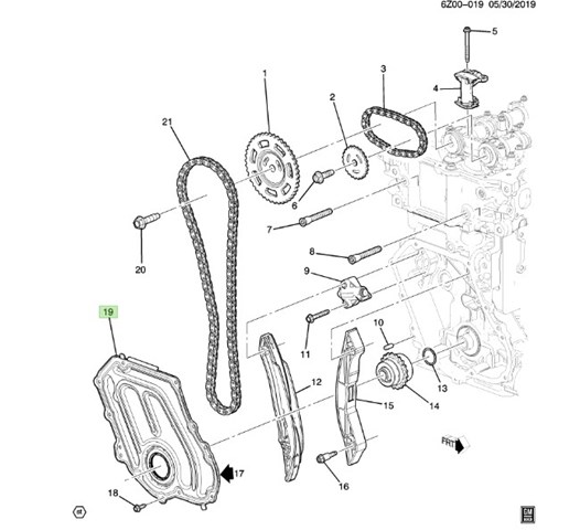 Vedação dianteira de cambota de motor General Motors 55516790 preço, a partir de 67,73 USD