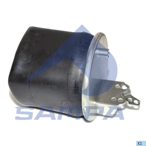 Coxim pneumático (suspensão de lâminas pneumática) do eixo Sampa Otomotiv‏ SP556418