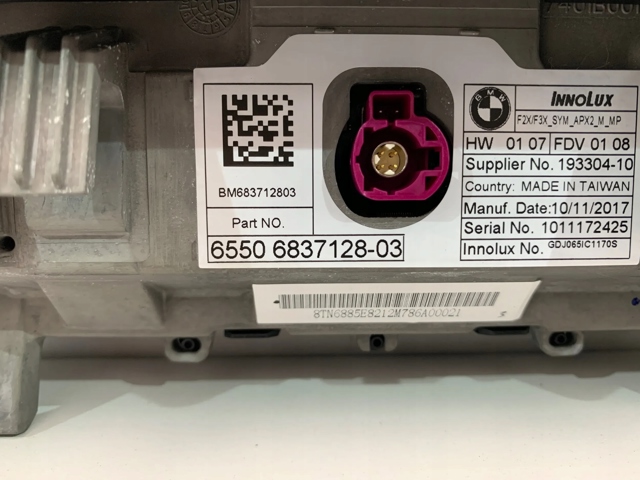 Mostrador multifuncional 6837128 BMW