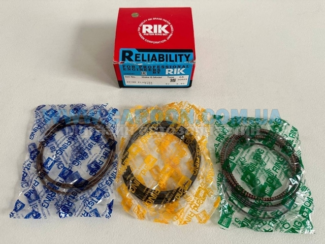 40166050 Riken Kit de anéis de pistão de motor, 2ª reparação ( + 0,50)